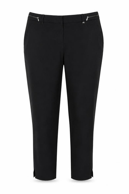 Next Women’s Black UK 12 Tapered Ankle Zip Tailored Trousers