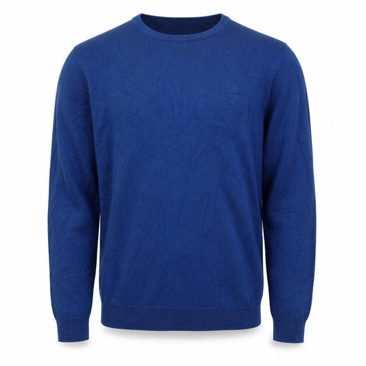 James Pringle Men’s Blue L Crew Neck Acrylic Pullover Jumper
