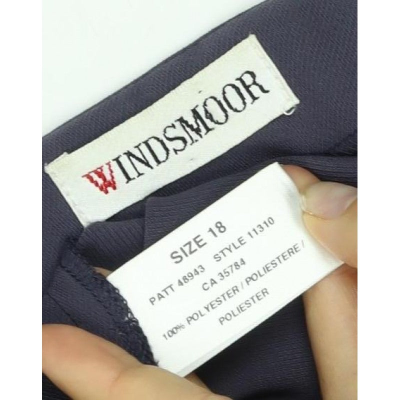 Windsmoor Women’s Blue Size 18 Single-Breasted Suit Jacket Blazer