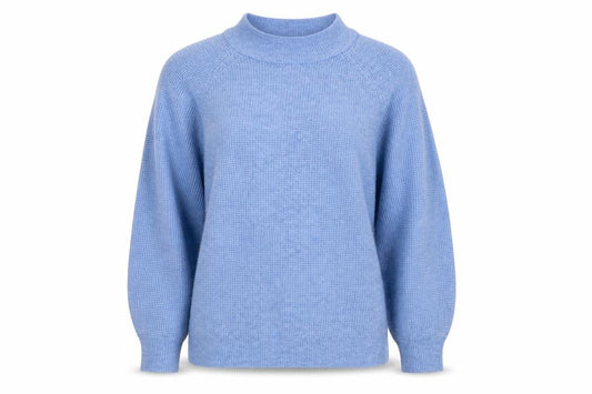 GAP Women’s Blue M Mock Neck Wool Blend Raglan Knit Jumper
