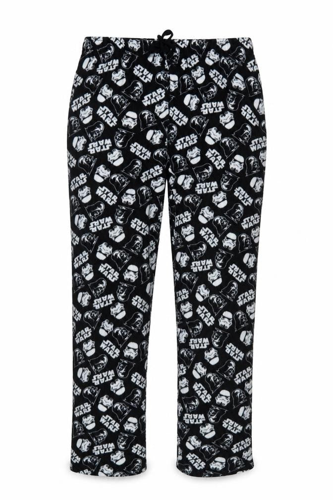 George Men’s Black XL Star Wars Fleece Drawstring Pyjama Pants
