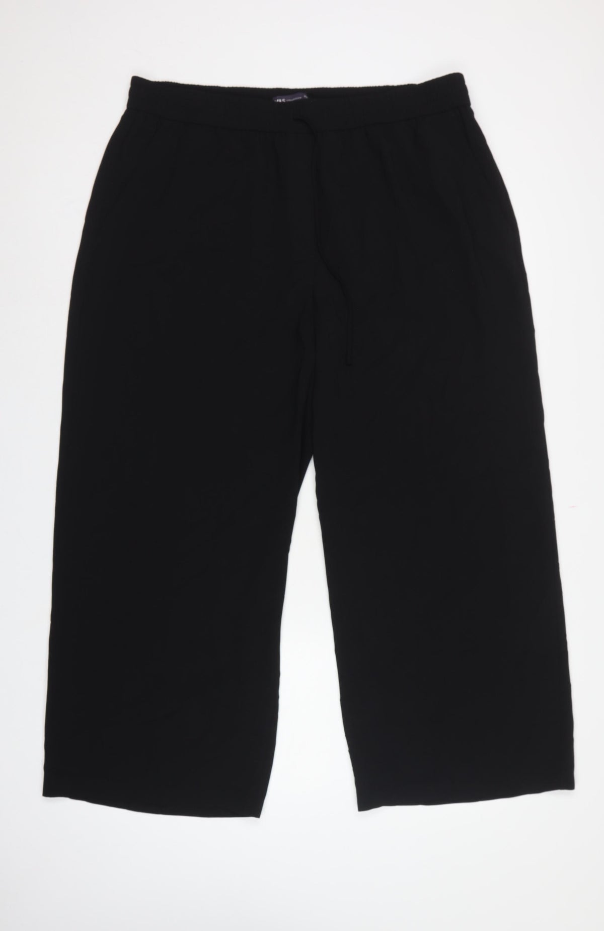 Marks & Spencer Women's Black UK 20 Short Straight Pull-On Trousers