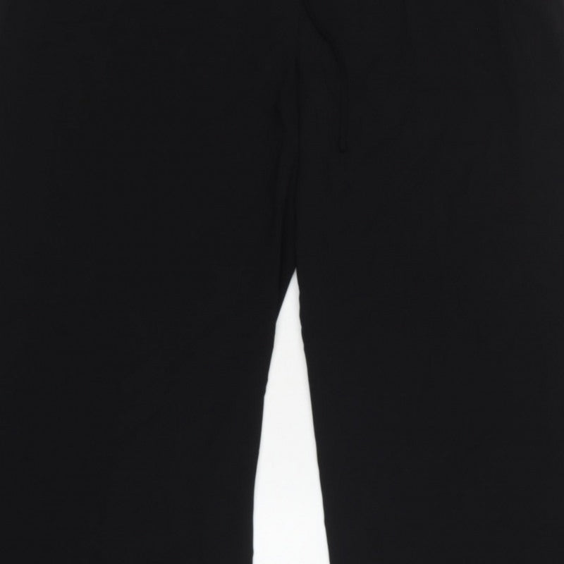 Marks & Spencer Women's Black UK 20 Short Straight Pull-On Trousers