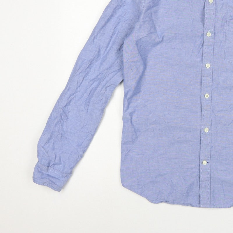 Gap Men Blue M Slim Fit Cotton Button-Down Long Sleeve Shirt