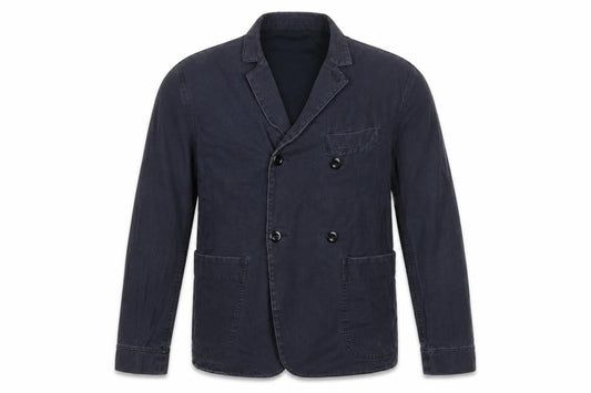 MHL Margaret Howell Men’s Blue M Basic Cotton Denim Blazer Jacket