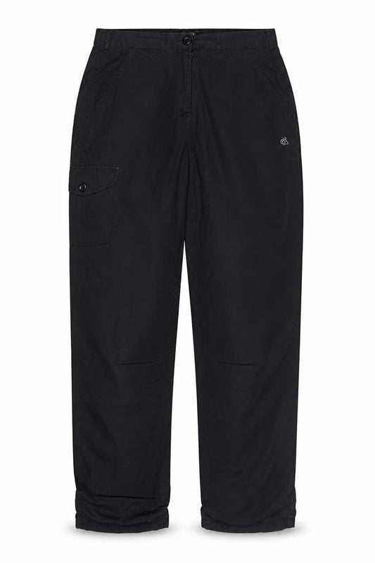 Craghoppers Women’s Black UK 14 Regular Cargo Trousers Pockets Outdoor