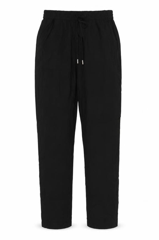M&S Women’s Black UK 8 Paperbag Drawstring Lyocell Trousers