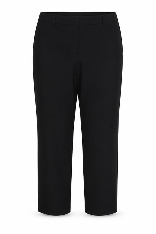 Marks and Spencer Women's Black UK 14 Regular Straight Work Trousers