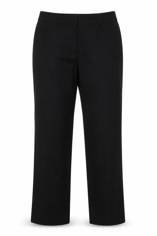 Gerry Weber Women Black UK 16 Straight Leg Tailored Dress Trousers