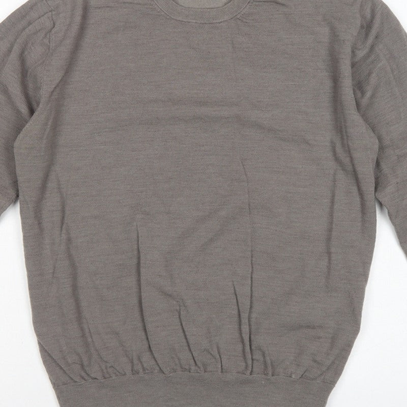 Nicole Farhi Men’s Grey Wool Blend Crew Neck Pullover Jumper L