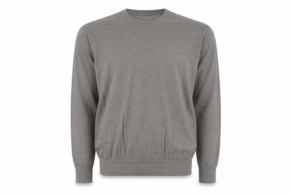 Nicole Farhi Men’s Grey Wool Blend Crew Neck Pullover Jumper L