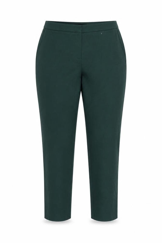 Autograph Women’s Green UK 14 Short Slim Tailored Trousers