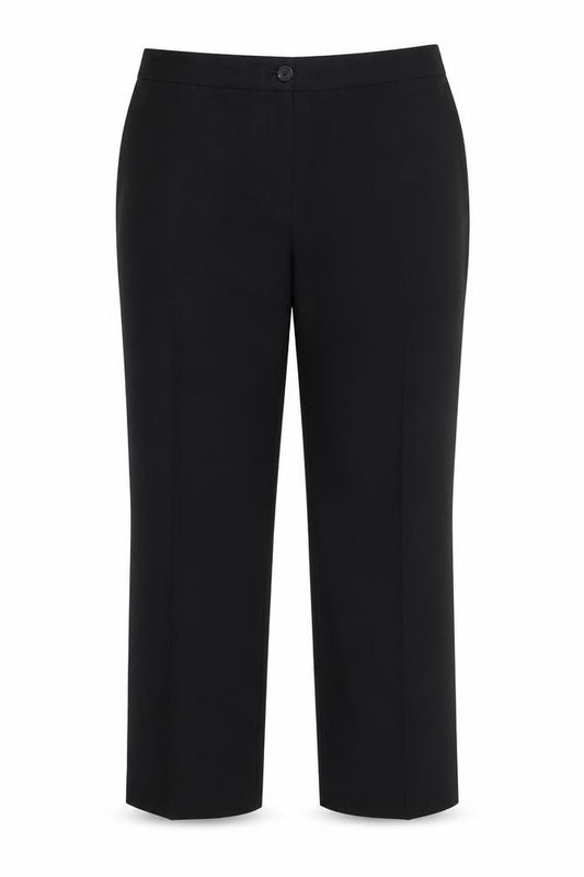 Marks and Spencer Women Black UK 16 Short Wide Leg Dress Trousers
