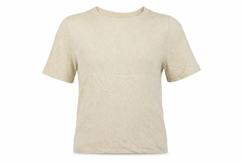 Marks & Spencer Women’s Gold L Puff Sleeve Knit Pullover Jumper