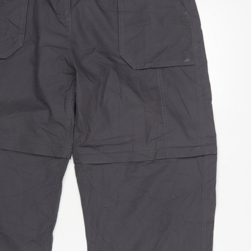 Peter Storm Women’s Grey Size 18 Convertible Cargo Trousers