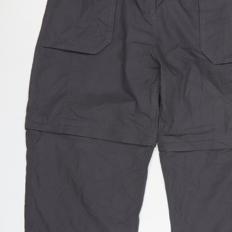 Peter Storm Women’s Grey Size 18 Convertible Cargo Trousers