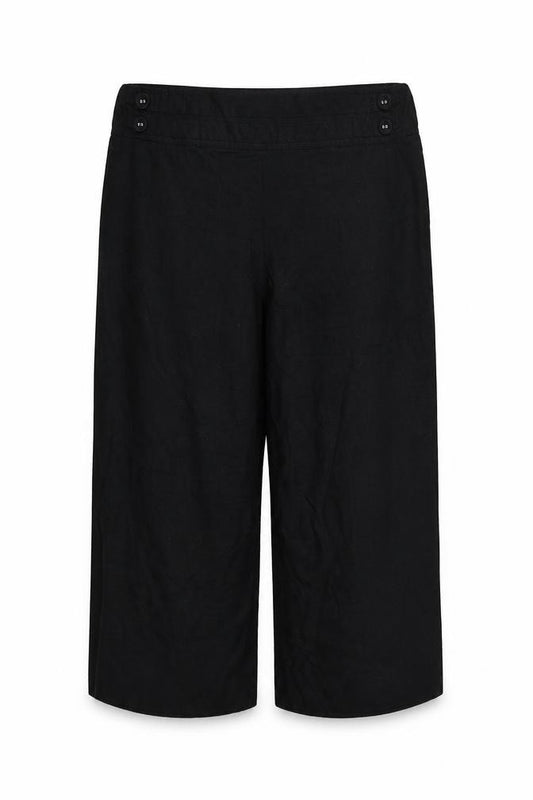 Matalan Women’s Black UK 22 Wide-Leg Linen Blend Trousers