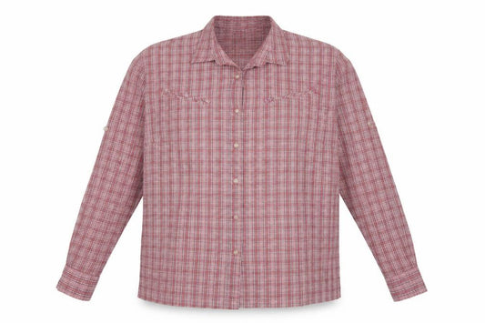 Outdoor Discovery Men’s Red Check XL Long Sleeve Outdoor Shirt
