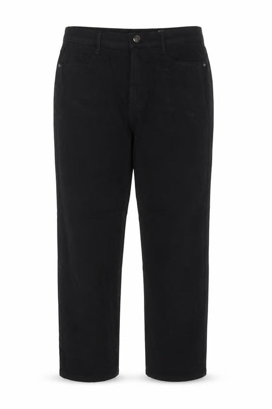 M&S Womens Black UK 14 Short High Rise Straight Stretch Jeans