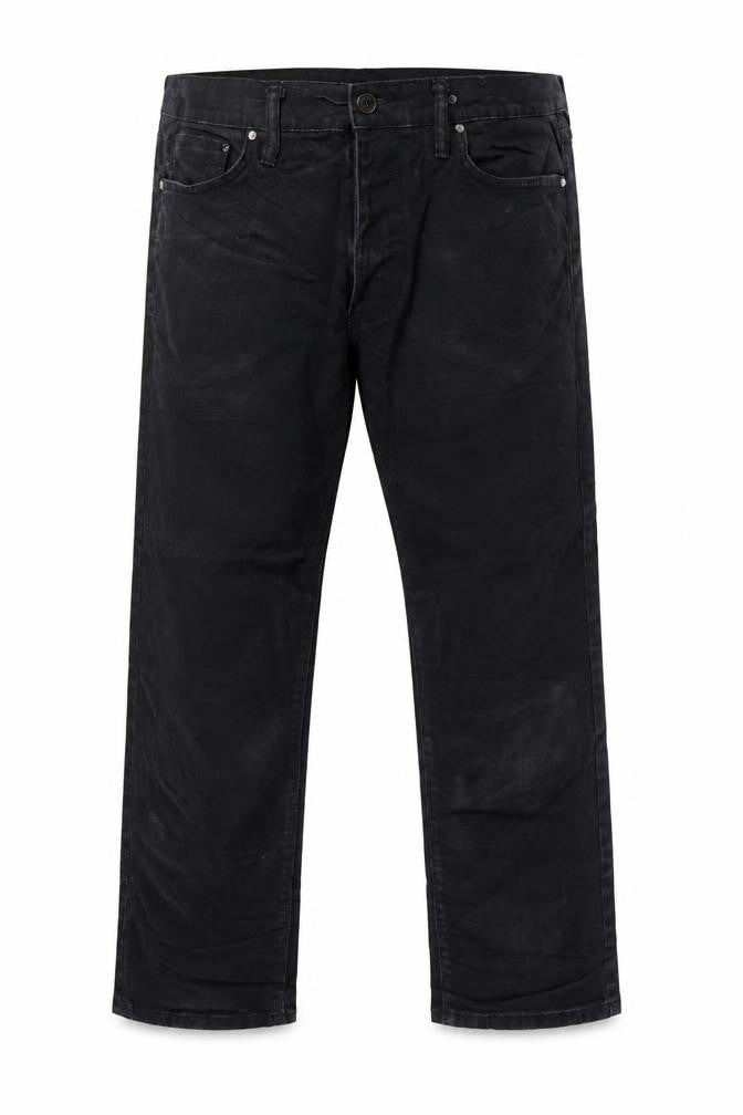 Marks and Spencer Men Black 36 Straight Fit Stretch Jeans W36 L29