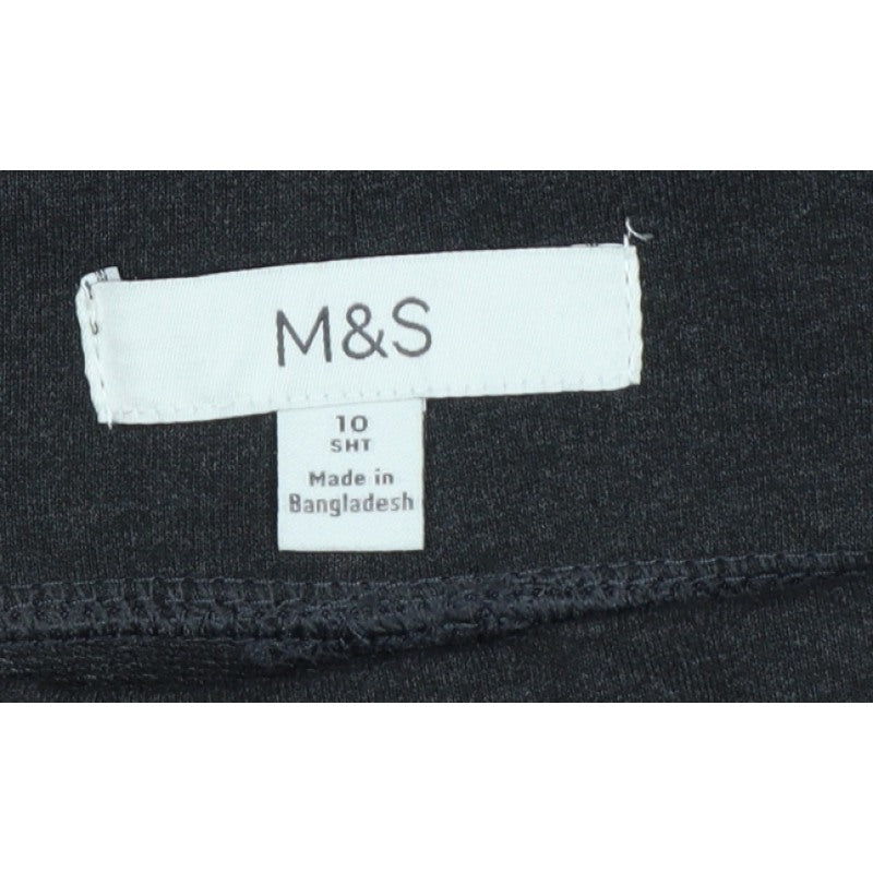 Marks and Spencer Women’s Black Size 10 Short Stretch Leggings