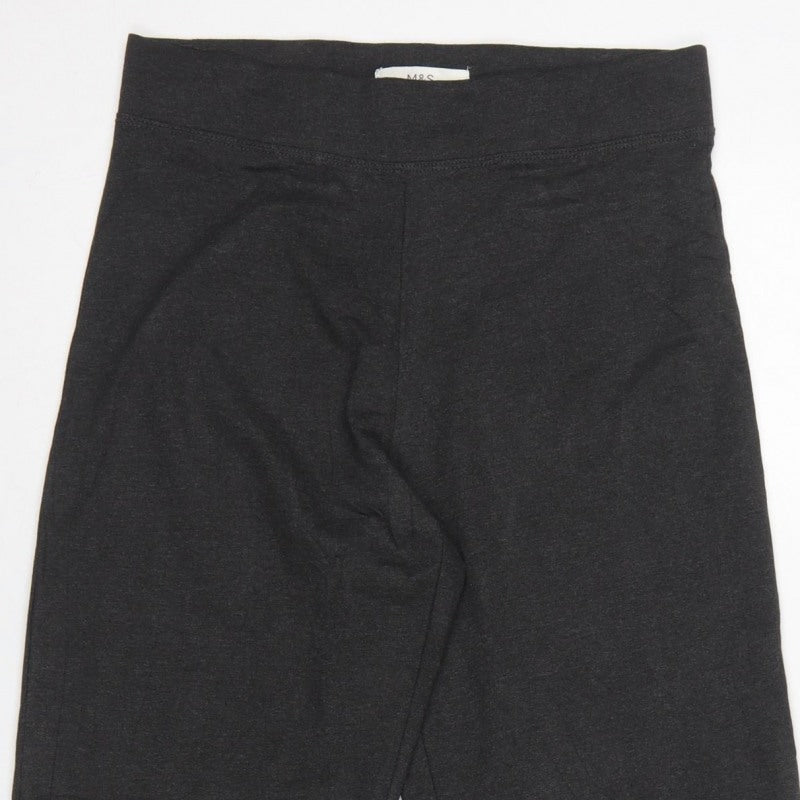Marks and Spencer Women’s Black Size 10 Short Stretch Leggings