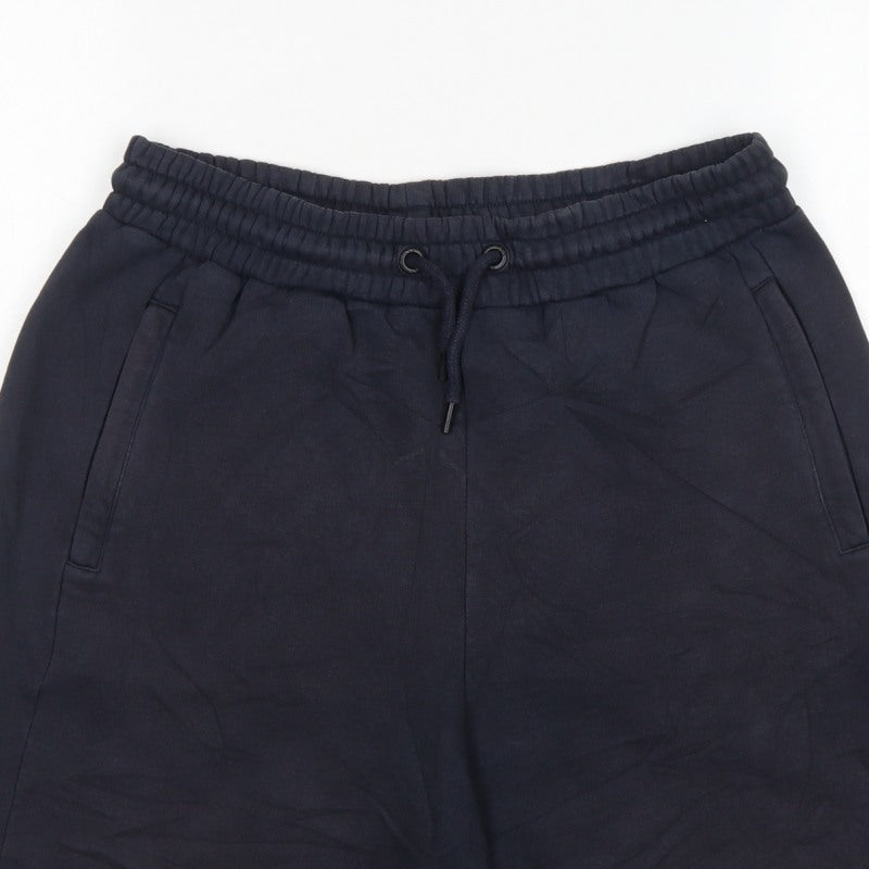 NICCE Men’s Blue M Sweat Shorts Drawstring Logo Pockets