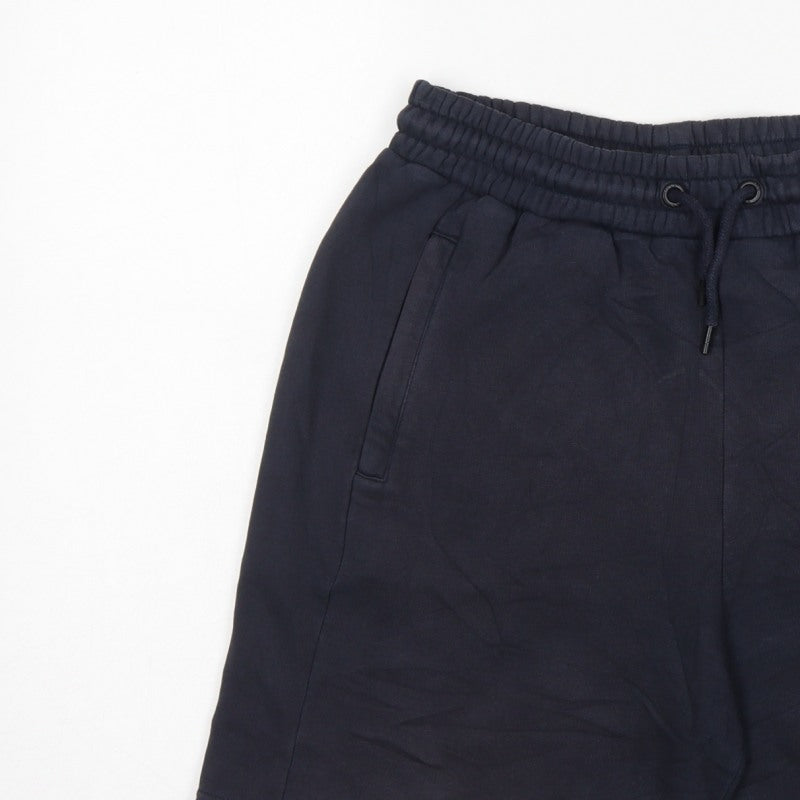 NICCE Men’s Blue M Sweat Shorts Drawstring Logo Pockets