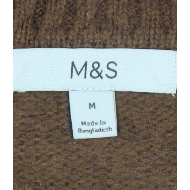 Marks and Spencer Women’s Brown Argyle Knit Jumper Size M