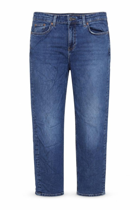 Marks & Spencer Women Blue UK 14 Boyfriend Regular Stretch Jeans