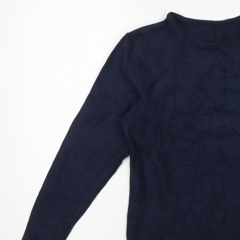 Heatgen Women’s Navy UK 16 Basic Thermal Long Sleeve Crew Neck Top