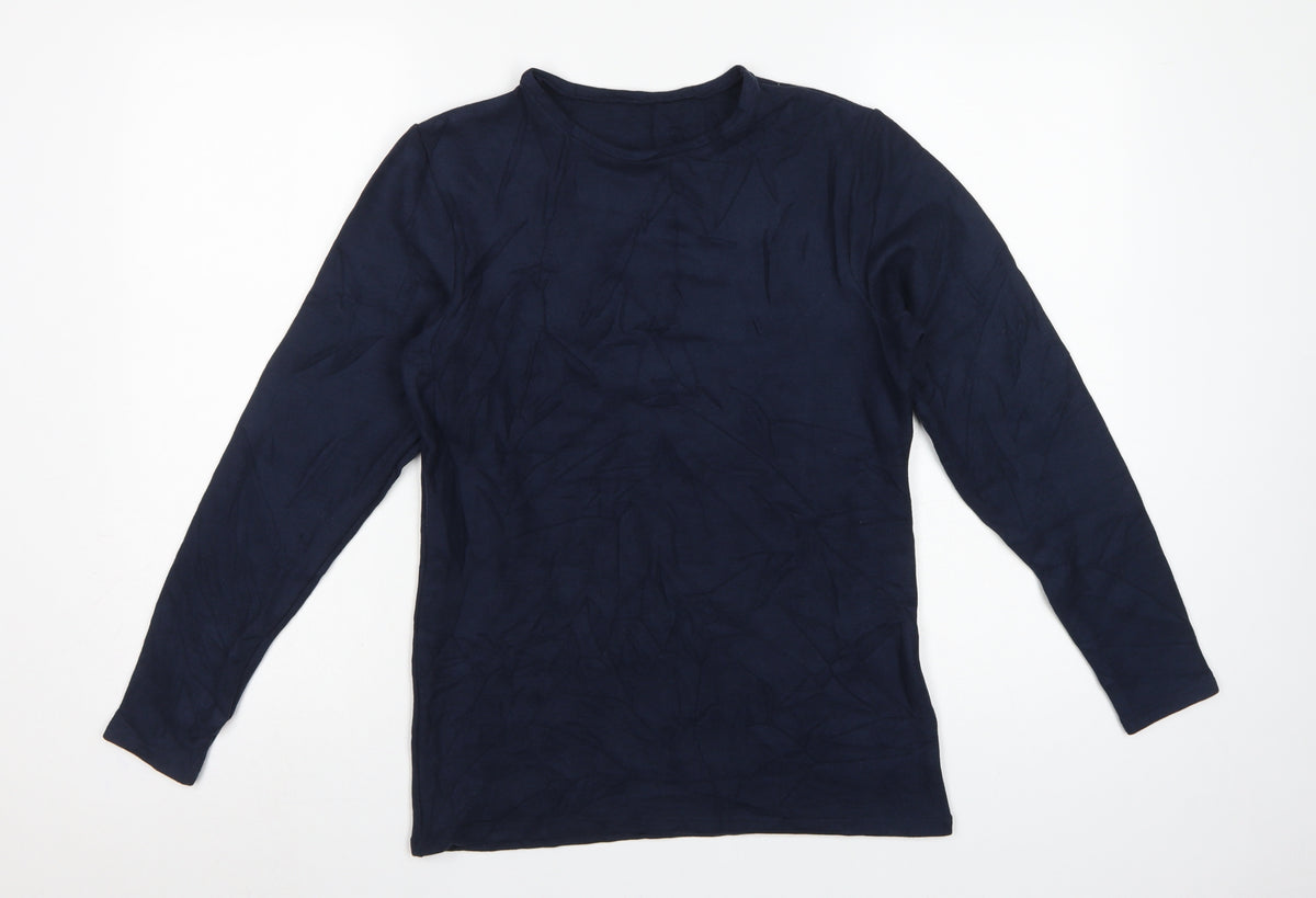 Heatgen Women’s Navy UK 16 Basic Thermal Long Sleeve Crew Neck Top
