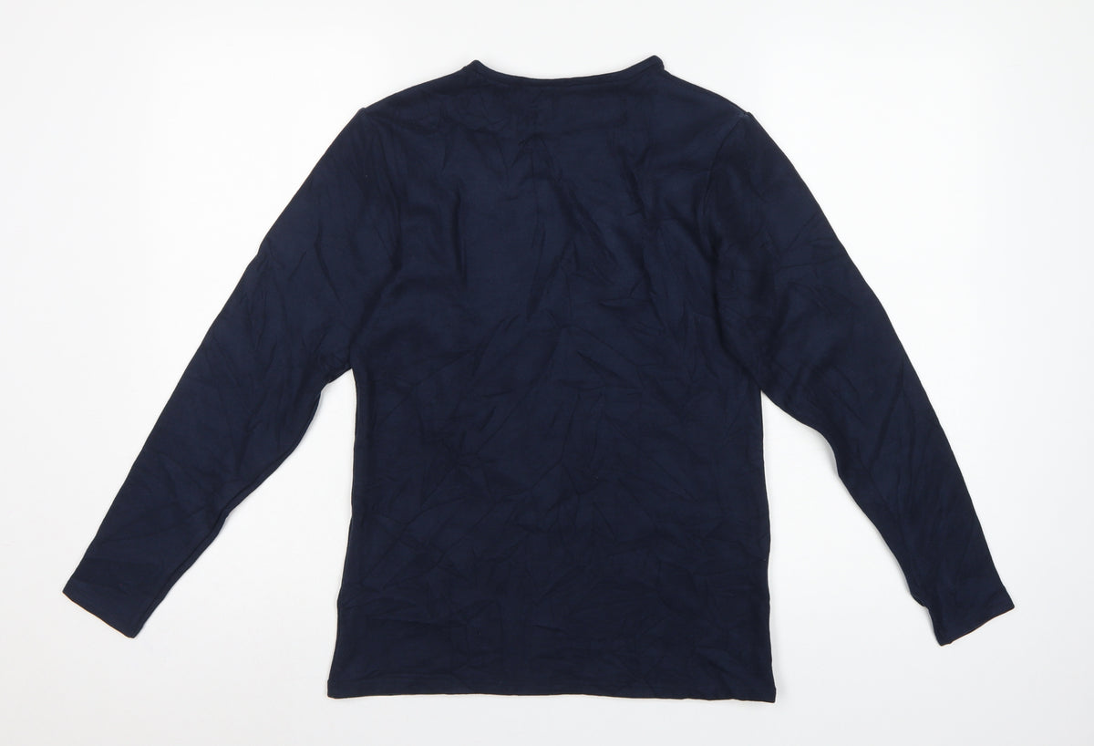 Heatgen Women’s Navy UK 16 Basic Thermal Long Sleeve Crew Neck Top
