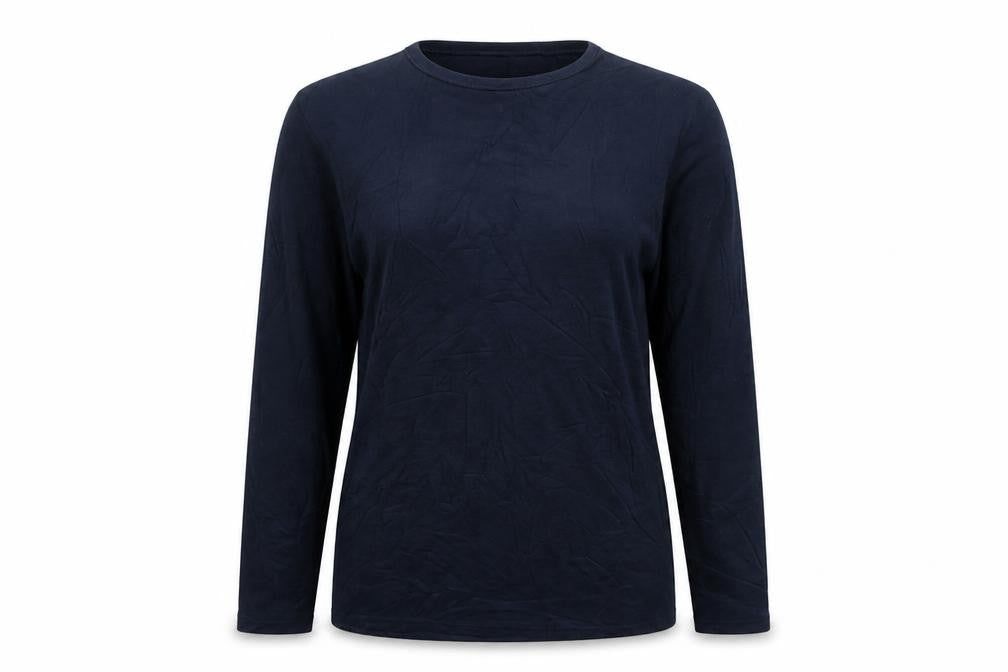 Heatgen Women’s Navy UK 16 Basic Thermal Long Sleeve Crew Neck Top