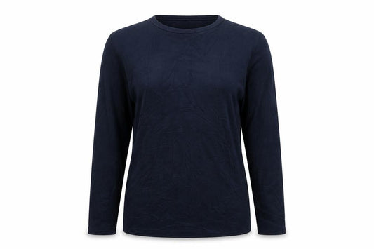 Heatgen Women’s Navy UK 16 Basic Thermal Long Sleeve Crew Neck Top