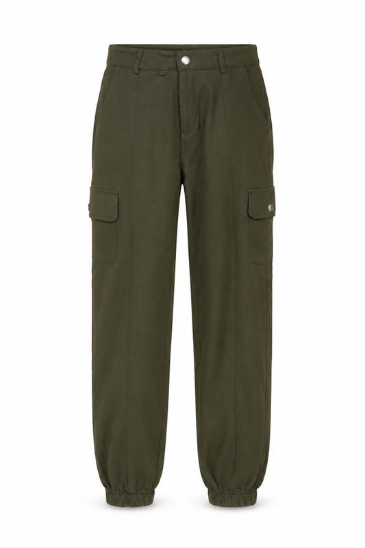 Pink Vanilla Women Green UK 8 Cargo Jogger Trousers Cuffed Pockets