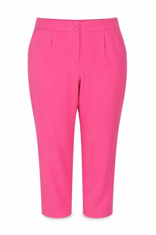 Wallis Women Pink UK 16 Tailored Tapered Dress Trousers Pockets