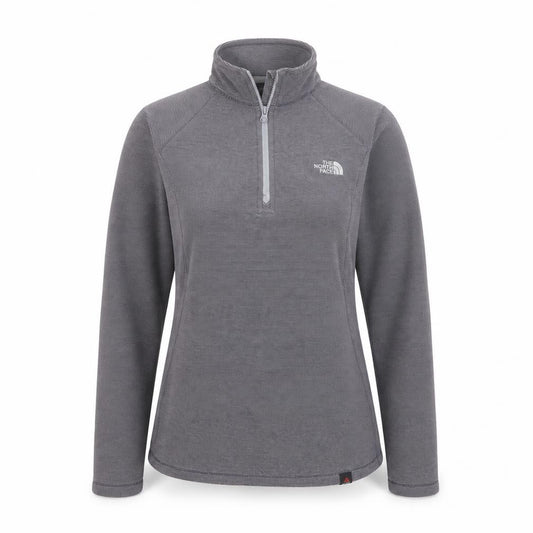 The North Face Women’s Grey S 1/4 Zip Fleece Pullover Sweatshirt
