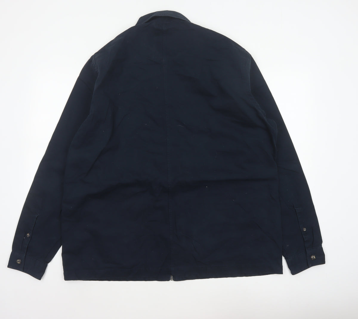 Next Supply Men’s Navy Blue XL Cotton Zip Workwear Jacket Collared