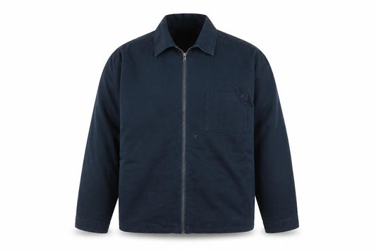 Next Supply Men’s Navy Blue XL Cotton Zip Workwear Jacket Collared
