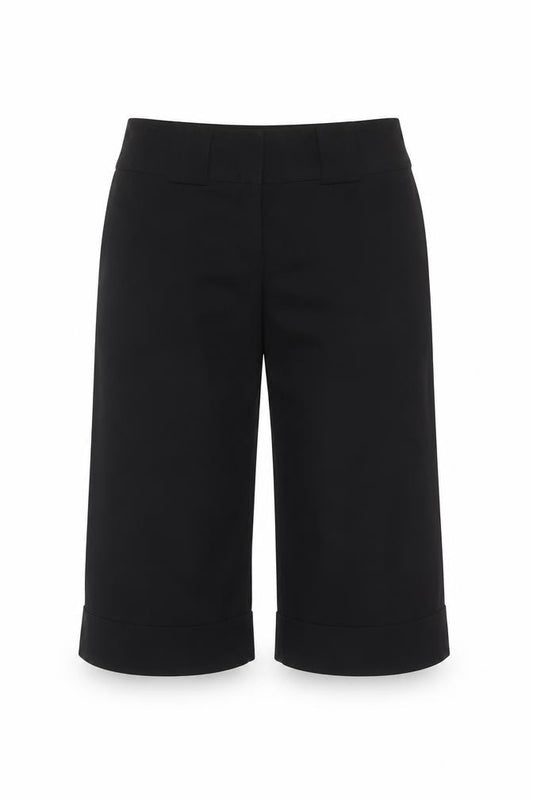 River Island Women’s Black Size 14 Cropped Wide-Leg Tailored Trousers
