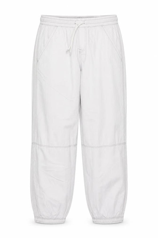 H&M Divided Women’s White UK 12 Cotton Jogger Trousers Drawstring