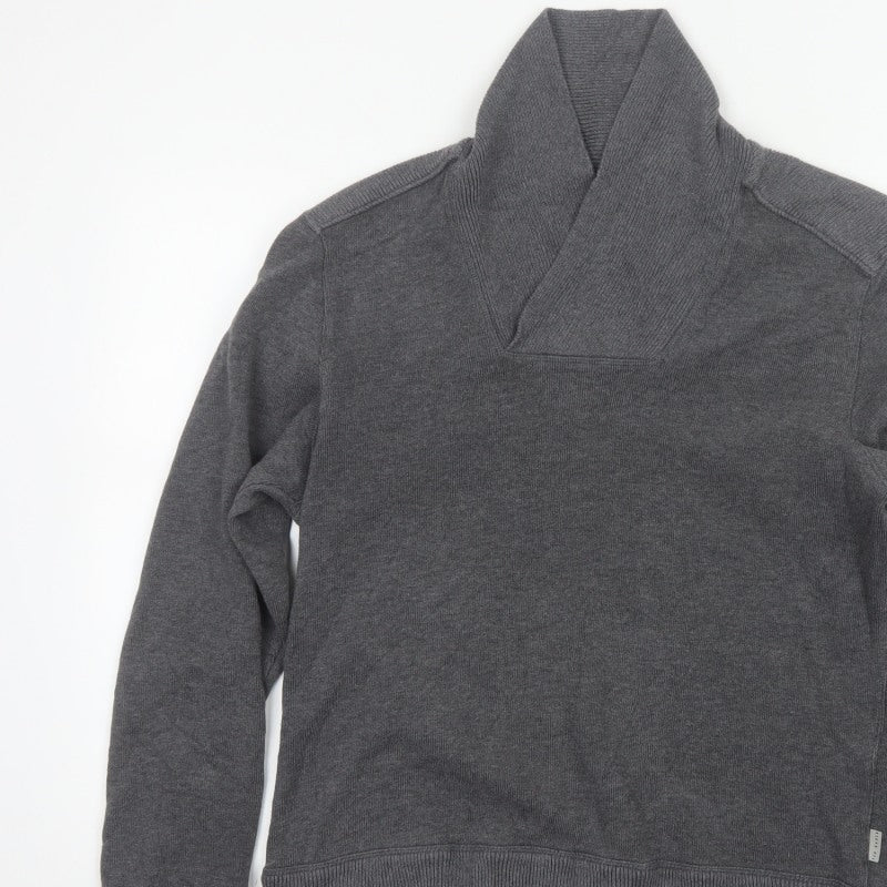 Ted Baker Men’s Grey XL Shawl Collar Pullover Sweatshirt