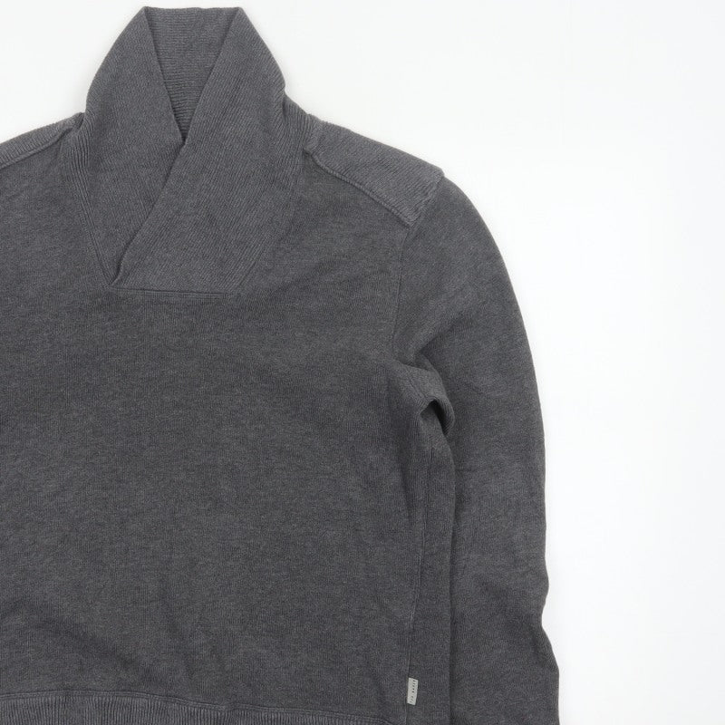 Ted Baker Men’s Grey XL Shawl Collar Pullover Sweatshirt