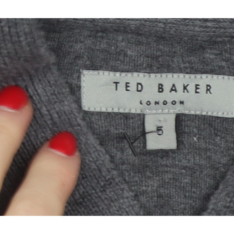 Ted Baker Men’s Grey XL Shawl Collar Pullover Sweatshirt