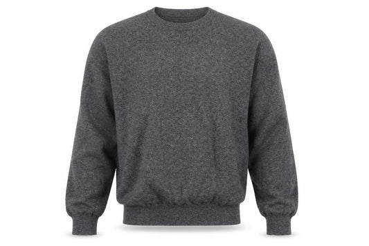 Jasper Conran Men Grey M Cotton Cashmere Crew Neck Pullover Jumper