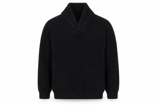 GAP Men's Black XXL Cotton Cable Knit Collared Pullover Jumper