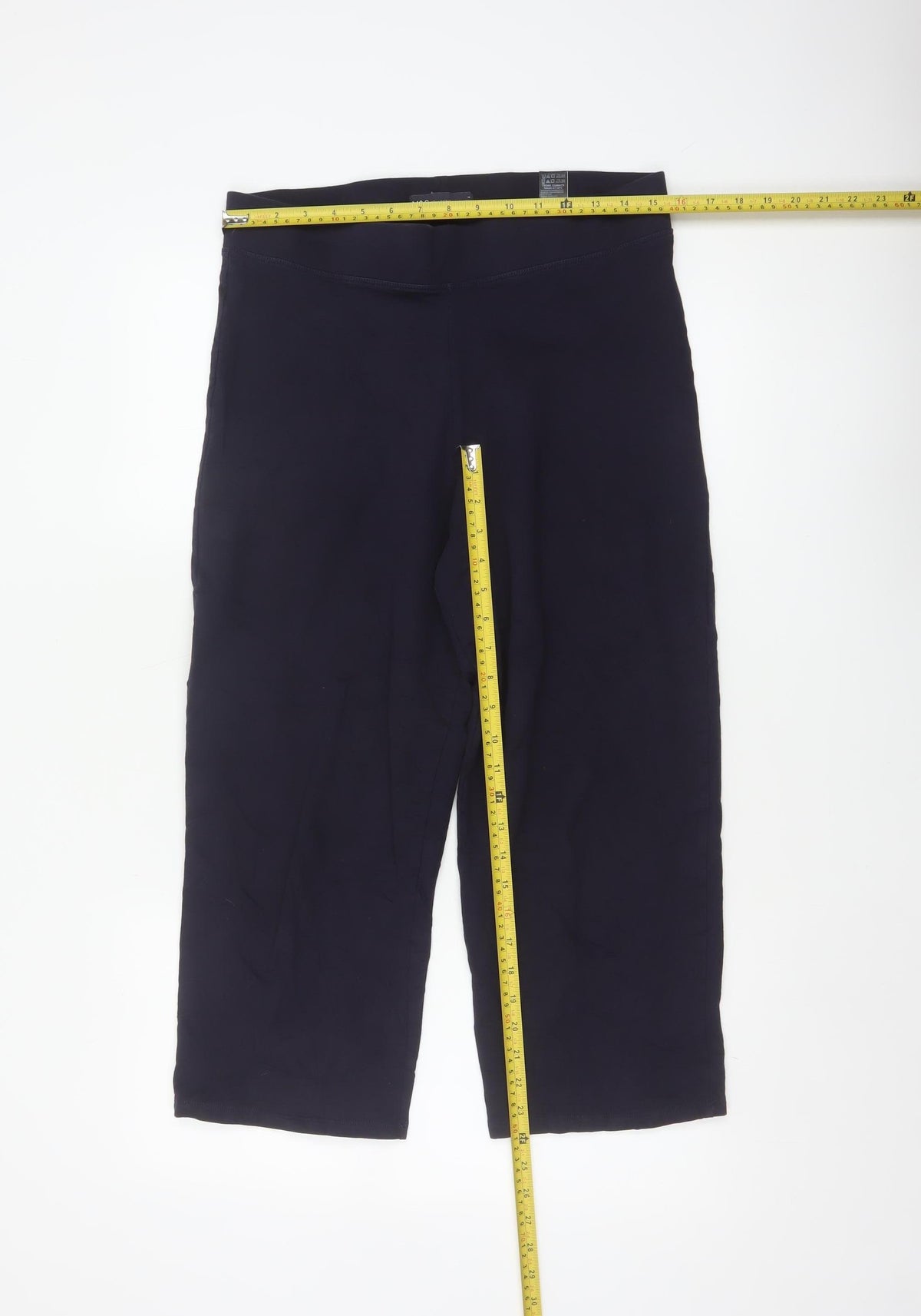 Marks & Spencer Women’s Blue Size 14 Stretch Jersey Straight Trousers