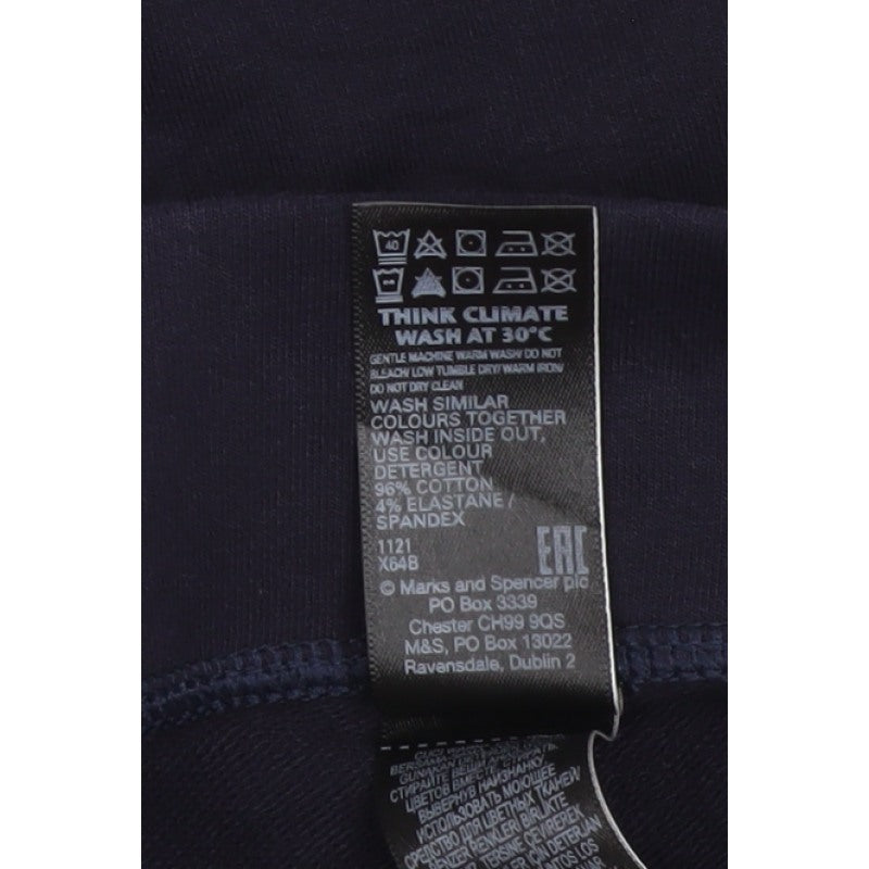 Marks & Spencer Women’s Blue Size 14 Stretch Jersey Straight Trousers