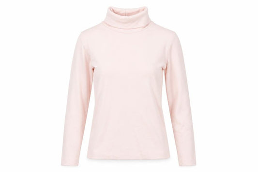 Uniqlo Women Pink XS Jersey Roll Neck Heattech Long Sleeve Top